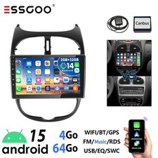 64G Android 15 Autoradio Carplay GPS Navi BT Pour Peugeot 206 206CC SW 2001-2008