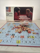 Vintage 1975 Scrabble Crossword Game for Juniors 4th Edition S&R Complete & Rare