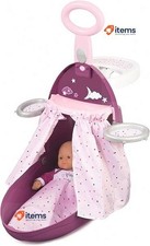 Smoby Chariot pour Poupées, Violet (220346) - Bébé Poupées Jusqu'À 42cm
