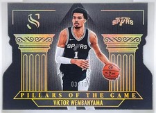 Victor Wembanyama 2024-25 Panini Silhouette Pillars Of The Game Gold 03/10 #3