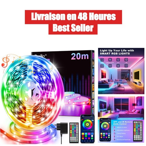 Ruban led 20m rgb - ruban, bluetooth