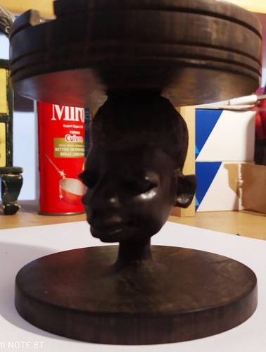 Ancien cendrier bois - ancien,