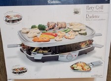 Trudeau Raclette Indoor Electric Grill  Non-Stick 8-Person