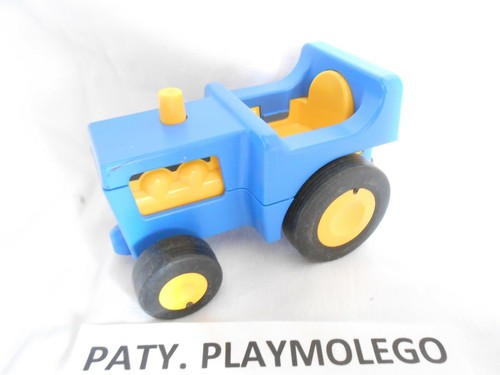 Playmobil 123 tracteur - 123, bleu