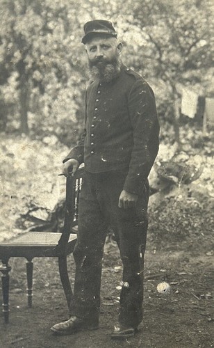 Photo poilu prisonnier guerre - prisonnier,