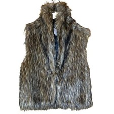 NWOT Roxy Quiksilver Faux Fur Vest M/L