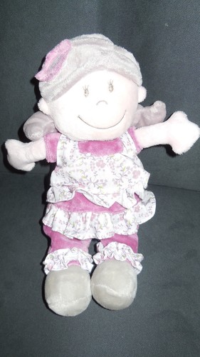 Doudou peluche fille rose - doudou,