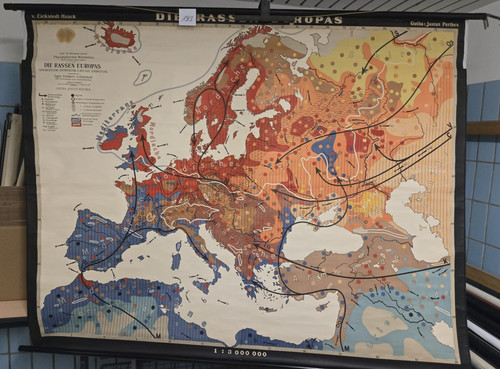 Carte mural scolaire 1936 - carte,