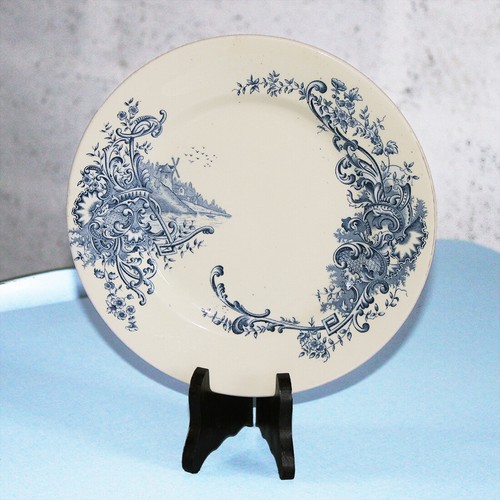 Ancienne assiette montée - , à