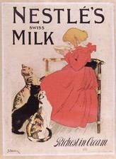 Affiche publicitaire du lait