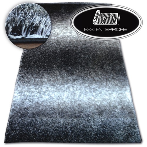 Tapis shaggy space noir - tapis, 3d