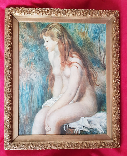 Tableau jeune fille au bain - fille,