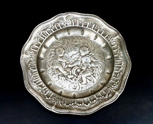 Assiette décorative etain - assiette,