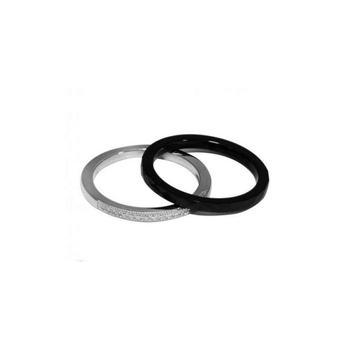 Bague anneaux céramique - bague,