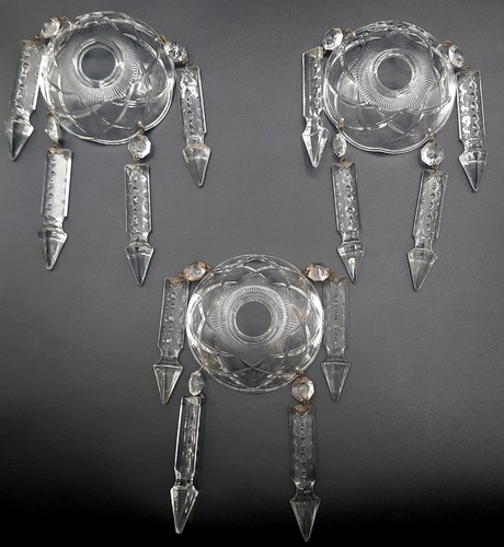 Bobeches verre avec - en,