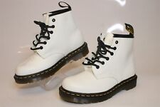 Dr. Martens 101 YS White Smooth Leather Womens Size 6 37 Ankle Boots 26366100