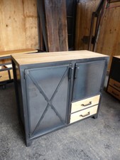 Buffet industriel 2 portes et 2 tiroirs