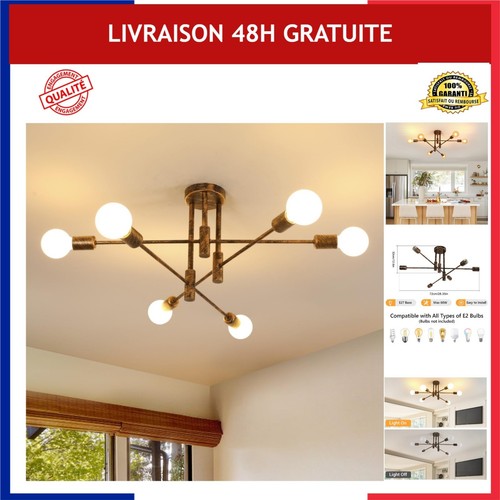 Lustre sputnik industriel - sputnik, 6