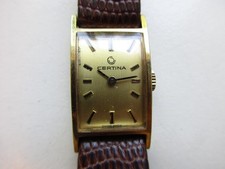 Certina rectangle 1970's watch - cal. 13-20 movement - running