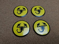 Lot de 4 Stickers Abarth Jaune