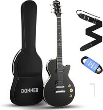 Donner DLP-124 Pack Guitare Electrique LP 39 pouces avec Sac, Sangle, Câble