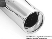 FOX Inox Échappement Sport Ford Fiesta MK3 Type Gfj Bj.89-96 80mm Rond Roulé