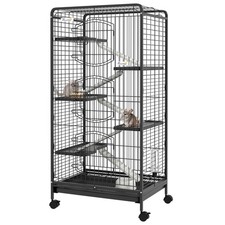 PawHut cage 61.5x44x131cm Noir