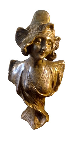 Joli petit buste - en, bronze