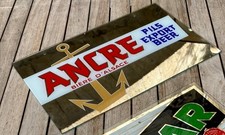 Beautiful fixed under glass BEER ANCHOR PILS bistro brewery