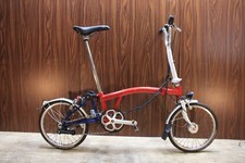 Brompton M6L 2010 Folding Mini Velo Bike 18 Inch Custom Dynamo Hub 2x3 Speed
