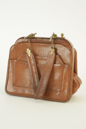 Vintage leather bag roberta - leather,