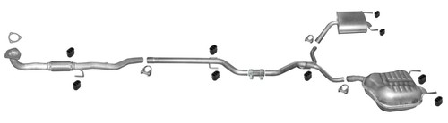 Pot échappement pour opel - pot,