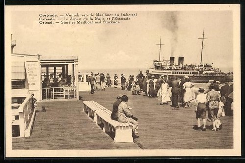 Carte postale ostende le - carte, ostende,
