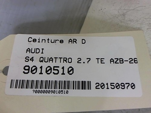 Ceinture arriere droit audi - droit,