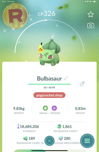 Shiny bulbasaur pikachu vizor - bulbasaur,