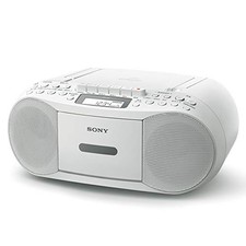 Sony CD Radio Cassette Enregistreur CFD-S70 FM/AM/Wide FM Enregistreable WH