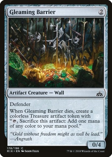 Foil gleaming barrier rix - [rix,