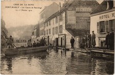 Old postcard Port-Marly Flood