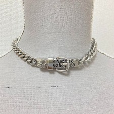 Vivienne Westwood choker necklace in silver and mint