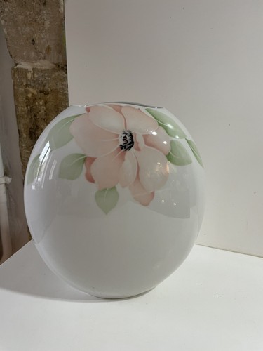 Joli vase décors - fleurs, en