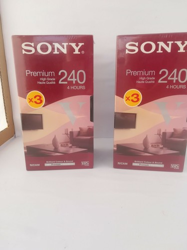 Vhs cassettes sony premium - cassettes,
