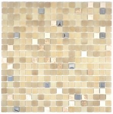 Mosaïque carreau translucide pierre blanc SILK cuisine mur 91-0214_f |10 plaques