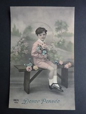 FANTASIES child old postcard