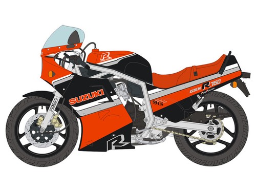 Decals suzuki gsx r750 - 1/12,