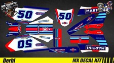 Kit Déco Moto pour / Mx Decal Kit for Derbi 50 - Martini