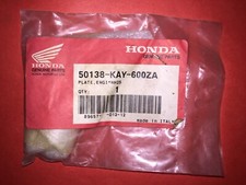 Honda NX125 Transcity 1989 Engine Plate Genuine 50138-KAY-600ZA