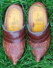 Sabots bois et cuir   Maison