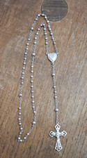 Ancien chapelet argent massif
