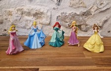 Lot 5 Figurines Disney Ariel, Raiponce, Belle, Cendrillon Bullyland Princesse