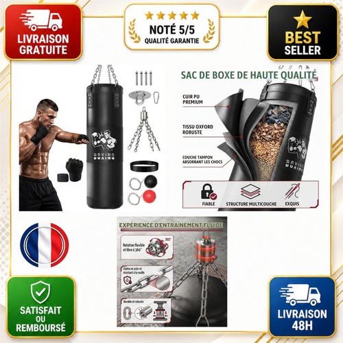 Sac frappe boxe suspendu - boxe,